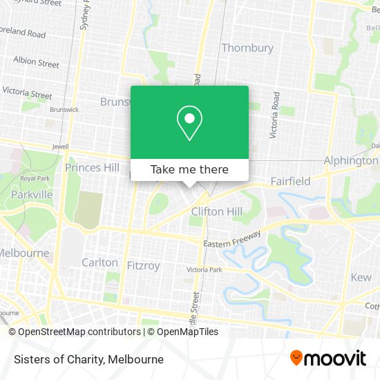 Sisters of Charity map