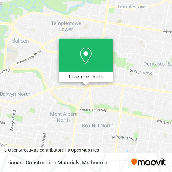 Pioneer Construction Materials map
