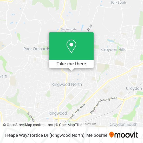 Heape Way / Tortice Dr (Ringwood North) map