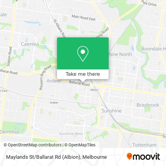 Maylands St / Ballarat Rd (Albion) map