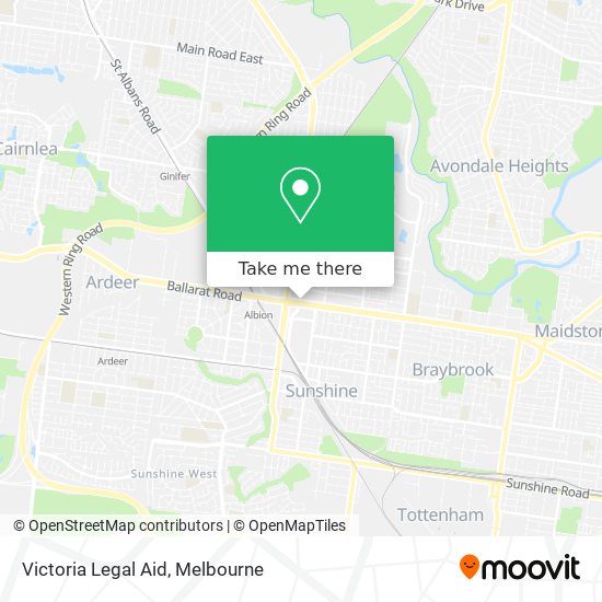 Victoria Legal Aid map