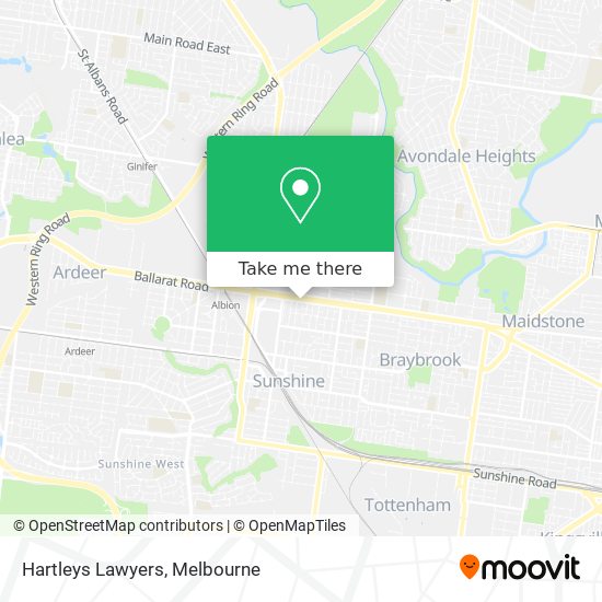 Hartleys Lawyers map