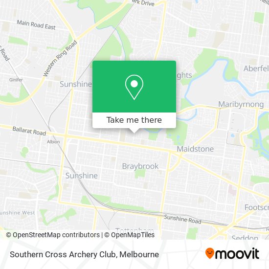 Southern Cross Archery Club map