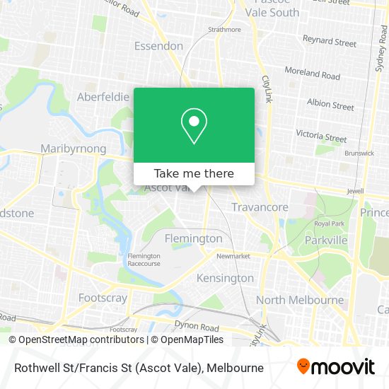 Rothwell St / Francis St (Ascot Vale) map