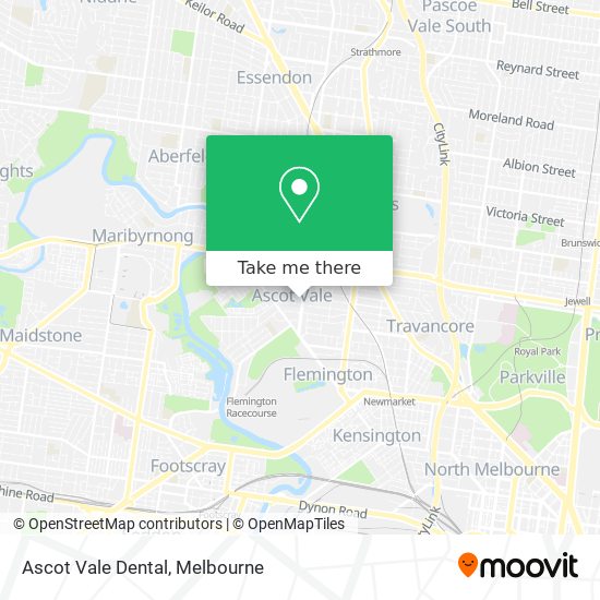 Mapa Ascot Vale Dental