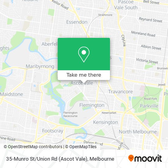 35-Munro St / Union Rd (Ascot Vale) map