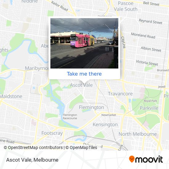 Ascot Vale map