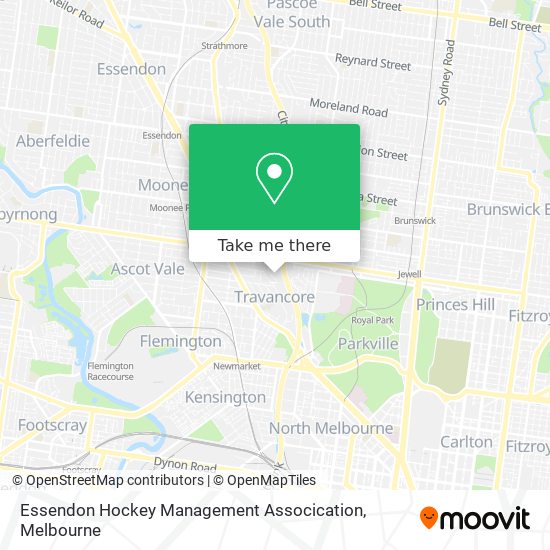 Mapa Essendon Hockey Management Assocication