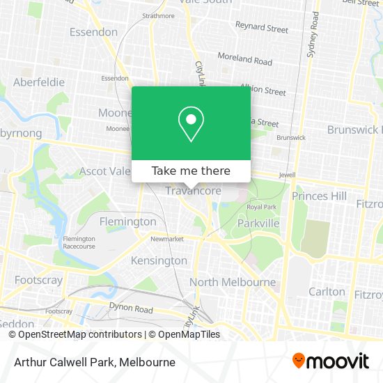 Arthur Calwell Park map