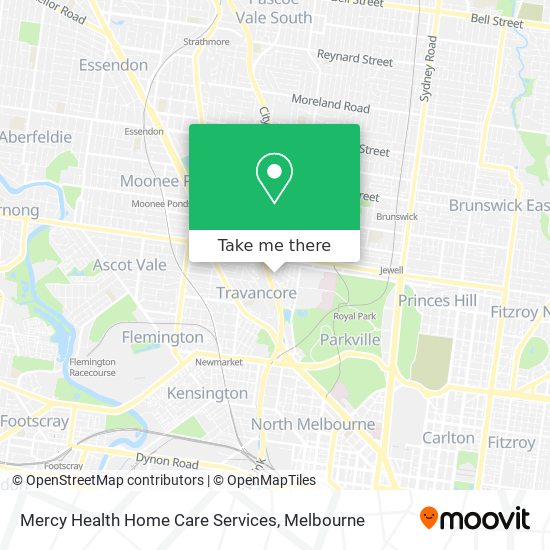 Mercy Health Home Care Services map