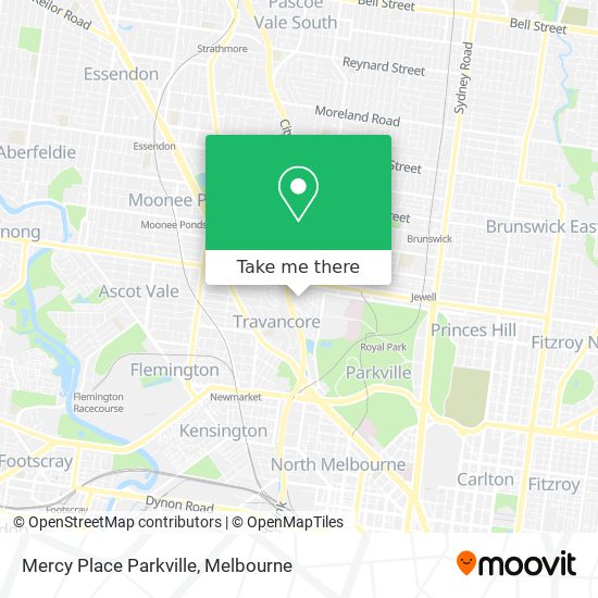 Mapa Mercy Place Parkville