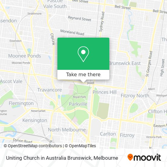 Mapa Uniting Church in Australia Brunswick