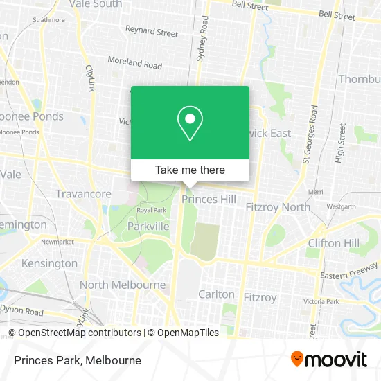 Princes Park map