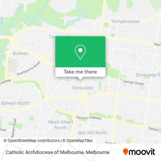 Catholic Archdiocese of Melbourne map