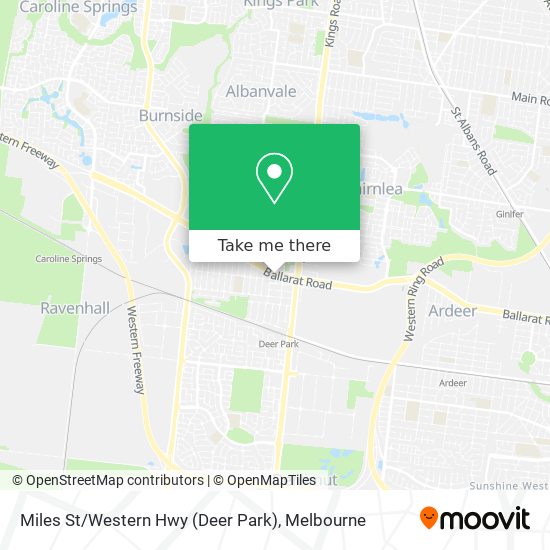 Miles St / Western Hwy (Deer Park) map