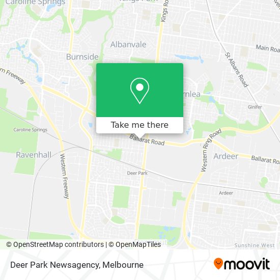 Deer Park Newsagency map