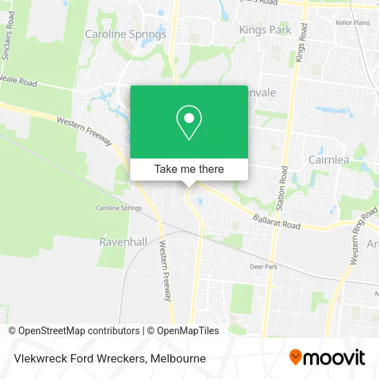 Vlekwreck Ford Wreckers map