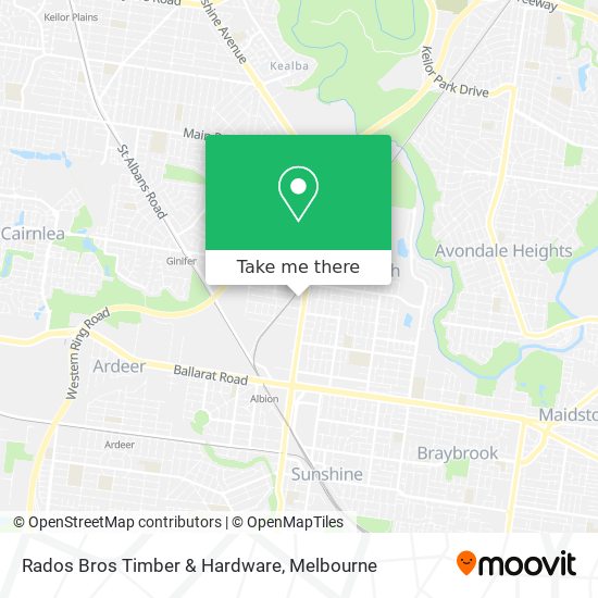 Rados Bros Timber & Hardware map