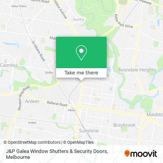 J&P Galea Window Shutters & Security Doors map