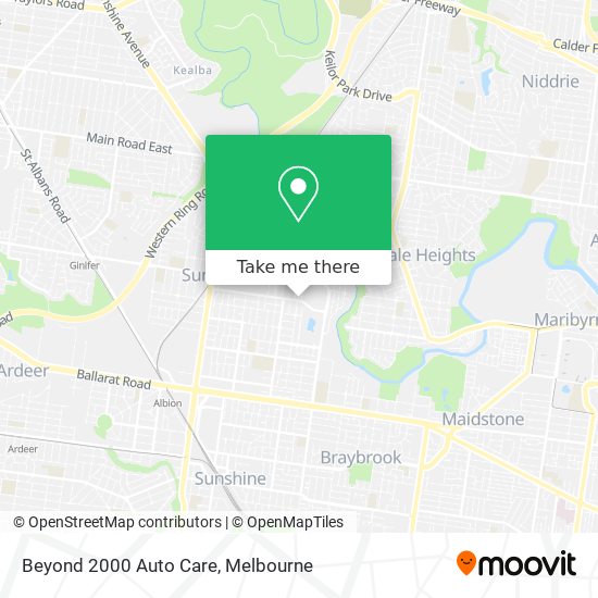 Beyond 2000 Auto Care map
