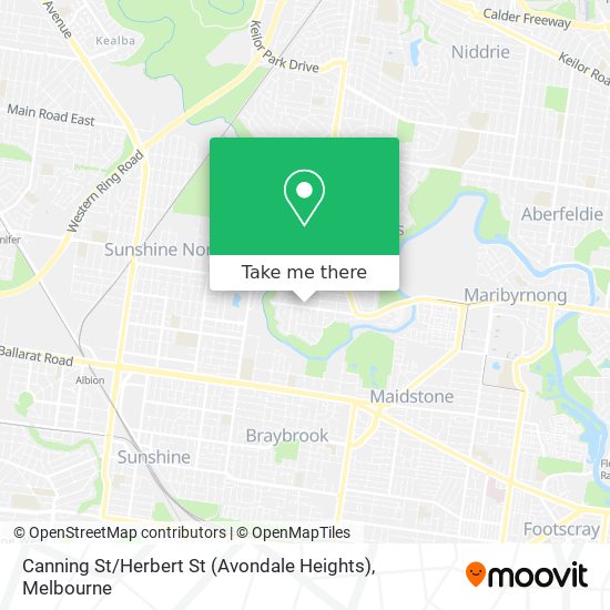 Canning St / Herbert St (Avondale Heights) map