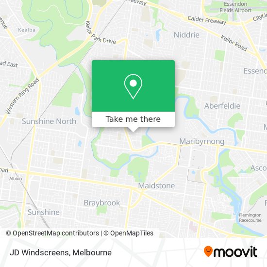 JD Windscreens map