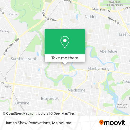 James Shaw Renovations map