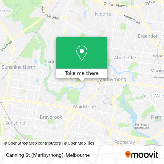 Canning St (Maribyrnong) map