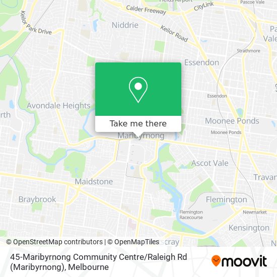 45-Maribyrnong Community Centre / Raleigh Rd map