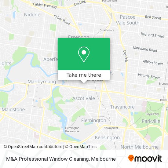 M&A Professional Window Cleaning map