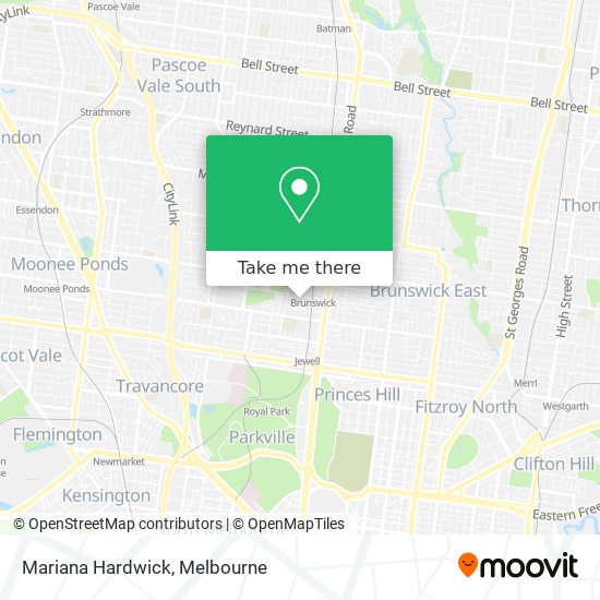 Mariana Hardwick map