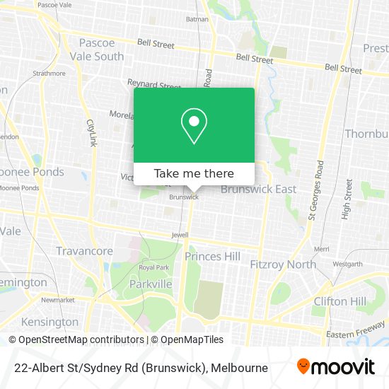 22-Albert St / Sydney Rd (Brunswick) map