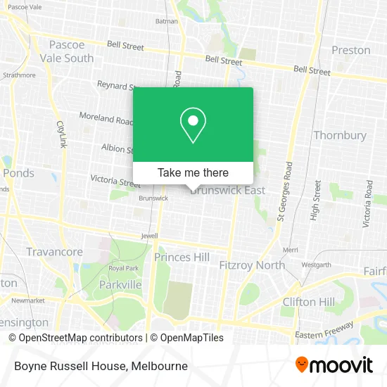 Boyne Russell House map