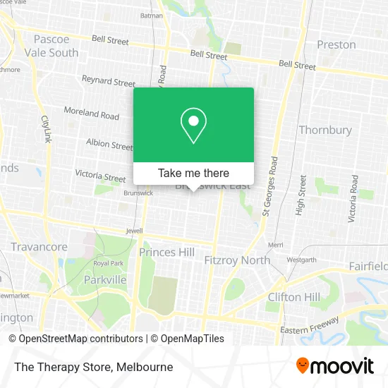 The Therapy Store map