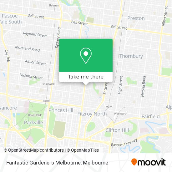 Fantastic Gardeners Melbourne map