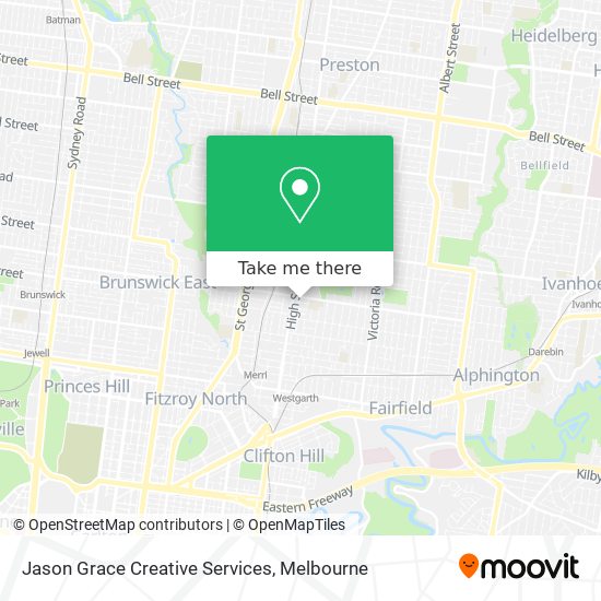 Jason Grace Creative Services map