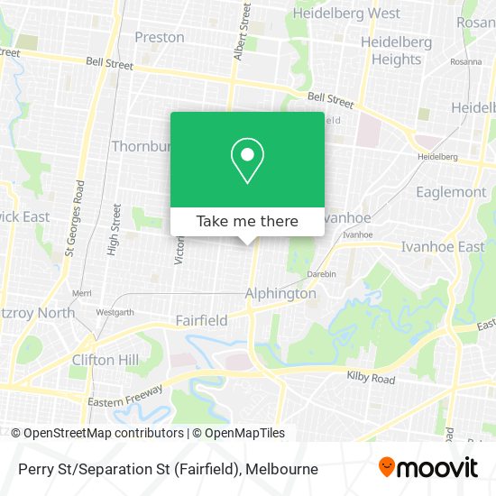 Perry St / Separation St (Fairfield) map