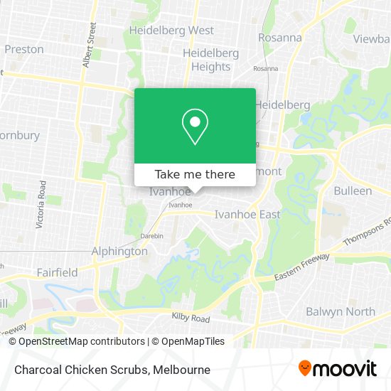 Charcoal Chicken Scrubs map