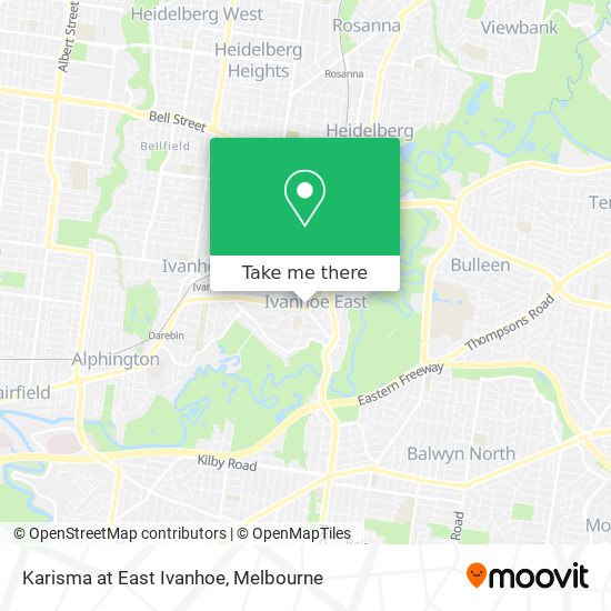 Karisma at East Ivanhoe map