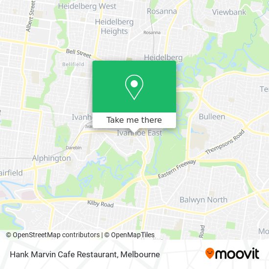 Hank Marvin Cafe Restaurant map