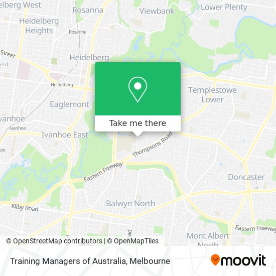 Training Managers of Australia map