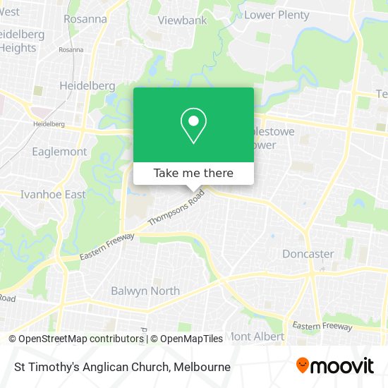 Mapa St Timothy's Anglican Church