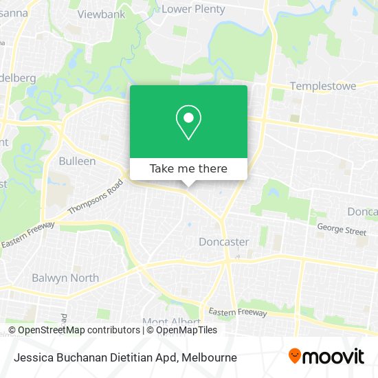 Jessica Buchanan Dietitian Apd map