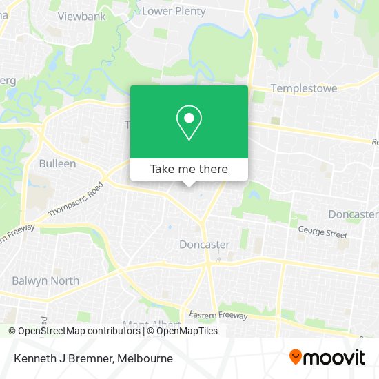 Kenneth J Bremner map