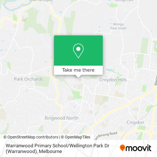 Warranwood Primary School / Wellington Park Dr map