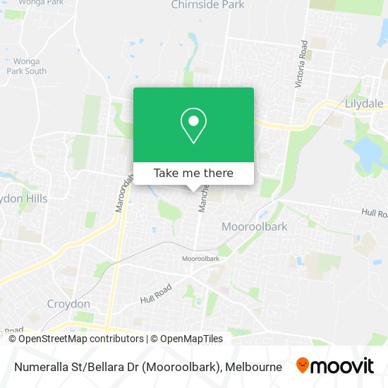 Numeralla St / Bellara Dr (Mooroolbark) map