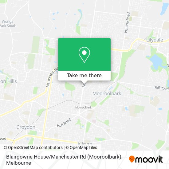 Blairgowrie House / Manchester Rd (Mooroolbark) map