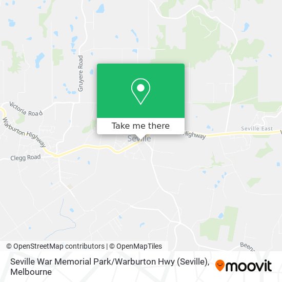 Seville War Memorial Park / Warburton Hwy map
