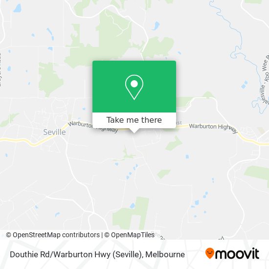 Douthie Rd / Warburton Hwy (Seville) map