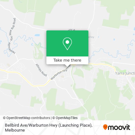 Bellbird Ave / Warburton Hwy (Launching Place) map